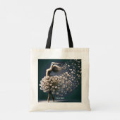 Fantasy Schattigee danser Vliegende bloemen Tote Bag (Achterkant)