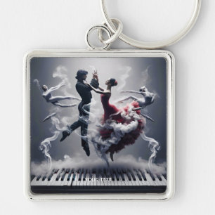 Fantasy Schattigee danseres Ballerina Piano Sleutelhanger