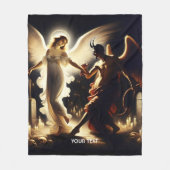 Fantasy Schattigee Demon Angel Dancing Fleece Deken (Voorkant)