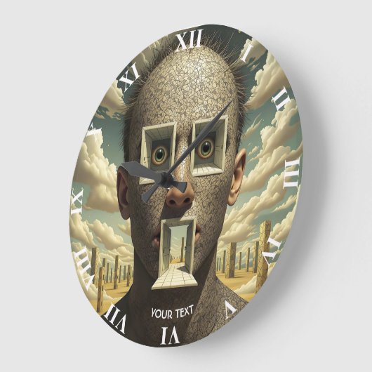 Fantasy Schattigee Deur Windows Man Grote Klok (Hoek)