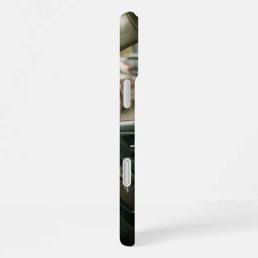 Fantasy Schattigee dinosaurus rijdende auto iPhone Hoesje (Rechterkant)