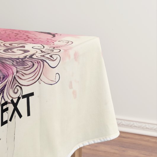 Fantasy Schattigee Dragon Phoenix Ink Tafelkleed (Voorbeeld)