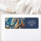 Fantasy Schattigee Dragon Stone Cavern. Etiket (Insitu)