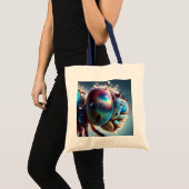 Fantasy Schattigee Dragonfly Macro Foto Tote Bag (Voorkant (product))