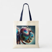 Fantasy Schattigee Dragonfly Macro Foto Tote Bag (Achterkant)