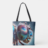 Fantasy Schattigee Dragonfly Macro Foto Tote Bag (Achterkant)