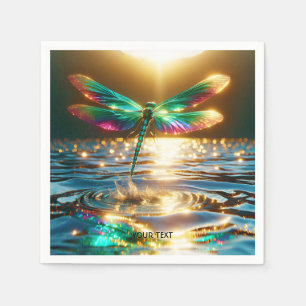 Fantasy Schattigee Dragonfly Water Reflectie Servet