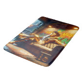 Fantasy Schattigee Egyptische godenmuziek. Badmat (Gekanteld)