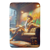 Fantasy Schattigee Egyptische godenmuziek. Badmat (Voorkant Verticaal)