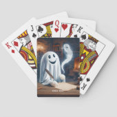 Fantasy Schattigee Ghost Writing Feather Pokerkaarten (Achterkant)