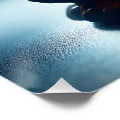 Fantasy Schattigee Glazen Uil Sakura Perfect Poster (Hoek)