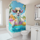 Fantasy Schattigee Goat Float Glasses Douchegordijn (In situ)