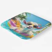 Fantasy Schattigee Goat Float Glasses Papieren Bordje (Gebogen)