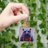 Fantasy Schattigee grote Hyppo bril Sleutelhanger (Hand)