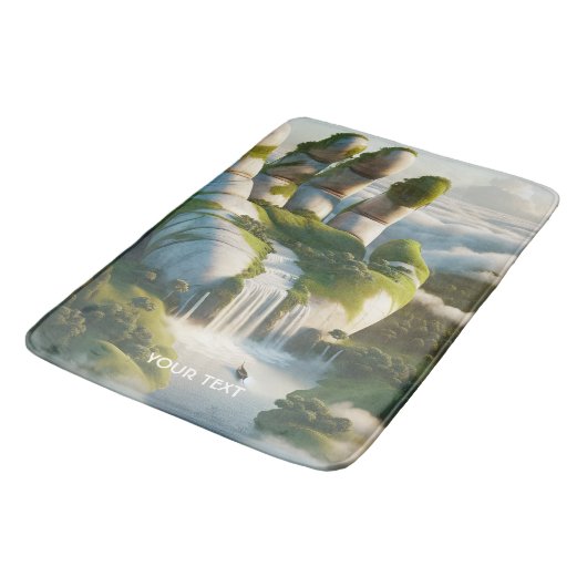 Fantasy Schattigee Hand Forest Clouds Badmat (Gekanteld)