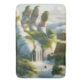 Fantasy Schattigee Hand Forest Clouds Badmat (Voorkant Verticaal)