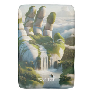 Fantasy Schattigee Hand Forest Clouds Badmat