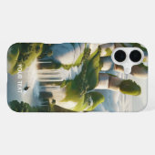 Fantasy Schattigee Hand Forest Clouds iPhone Hoesje (Achterkant horizontaal)
