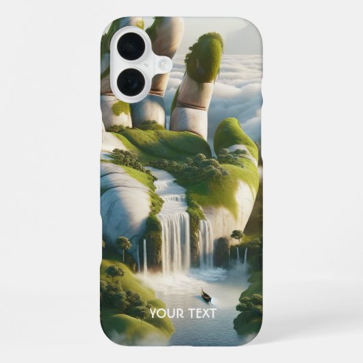 Fantasy Schattigee Hand Forest Clouds iPhone Hoesje (Achterkant)