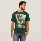 Fantasy Schattigee Hand Forest Clouds T-shirt (Voorkant volledig)