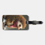 Fantasy Schattigee Hedgehog Sharp Needles Bagagelabel (Achterkant horizontaal)