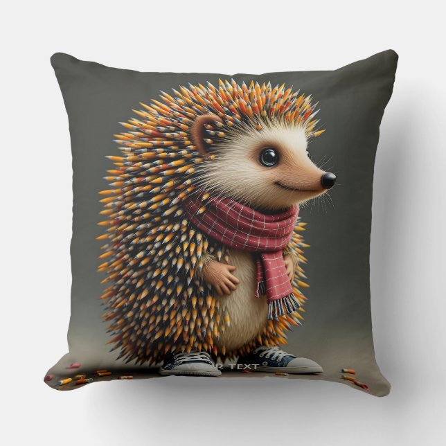 Fantasy Schattigee Hedgehog Sharp Needles Kussen (Voorkant)