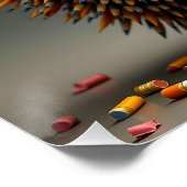 Fantasy Schattigee Hedgehog Sharp Needles Perfect Poster (Hoek)