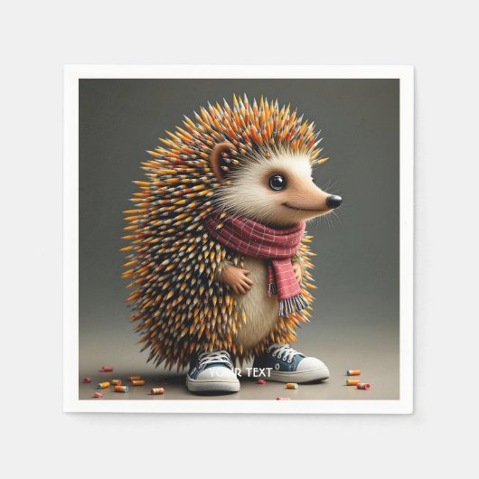 Fantasy Schattigee Hedgehog Sharp Needles Servet (Voorkant)