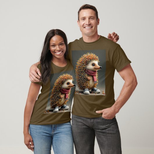 Fantasy Schattigee Hedgehog Sharp Needles T-shirt (Unisex)
