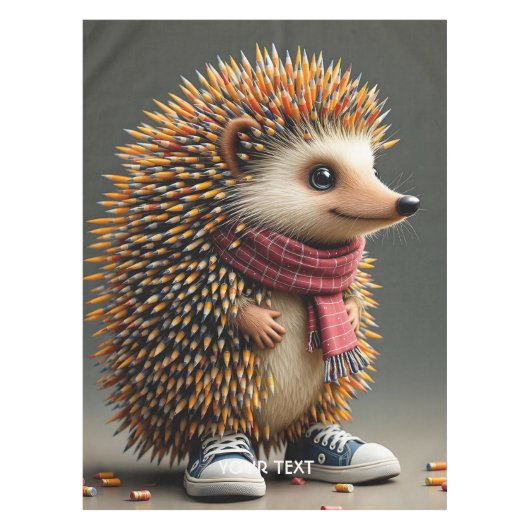 Fantasy Schattigee Hedgehog Sharp Needles Tafelkleed (Voorkant)