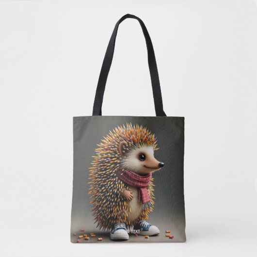 Fantasy Schattigee Hedgehog Sharp Needles Tote Bag (Voorkant)