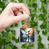 Fantasy Schattigee Herfst Winter Spirits Sleutelhanger (Hand)