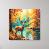 Fantasy Schattigee herfstherten Canvas Afdruk (Voorkant)