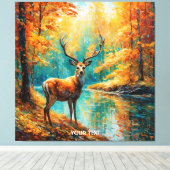 Fantasy Schattigee herfstherten Canvas Afdruk (Insitu (Houten vloer))