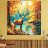Fantasy Schattigee herfstherten Canvas Afdruk (Insitu (Woonkamer))