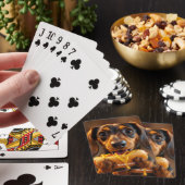 Fantasy Schattigee hond Hot Dog Pokerkaarten (Insitu)