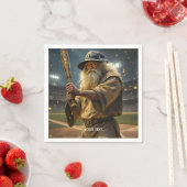 Fantasy Schattigee Honkbal Wizard Bat Servet (Insitu)