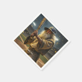 Fantasy Schattigee Honkbal Wizard Bat Servet (Hoek)