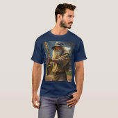 Fantasy Schattigee Honkbal Wizard Bat T-shirt (Voorkant volledig)