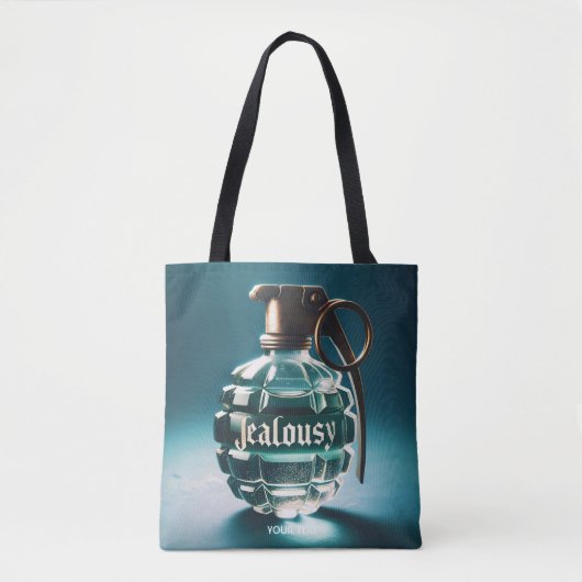 Fantasy Schattigee jaloezie flesje Tote Bag (Voorkant)