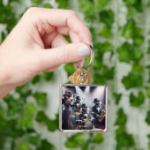Fantasy Schattigee jazzband Cats Sleutelhanger (Hand)