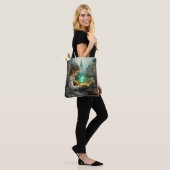 Fantasy Schattigee jonge meisje lezen Tote Bag (Op model)