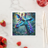 Fantasy Schattigee kameleon als Giraffe Servet (Insitu)