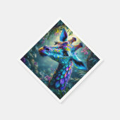 Fantasy Schattigee kameleon als Giraffe Servet (Hoek)