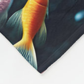 Fantasy Schattigee kat zwemmen onder water Fleece Deken (Hoek)