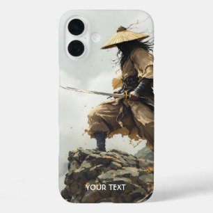 Fantasy Schattigee Katana Samurai Wolken iPhone 16 Plus Hoesje