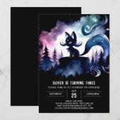 Fantasy Schattigee kattenverjaardag Kaart (Voorkant / Achterkant)