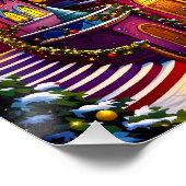 Fantasy Schattigee kerstavond stad Perfect Poster (Hoek)