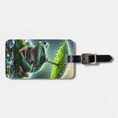 Fantasy Schattigee kikkerblad paraplu Bagagelabel (Voorkant horizontaal)