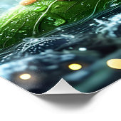 Fantasy Schattigee kikkerblad paraplu Perfect Poster (Hoek)